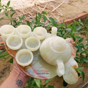 Bộ tách trà đá ngọc