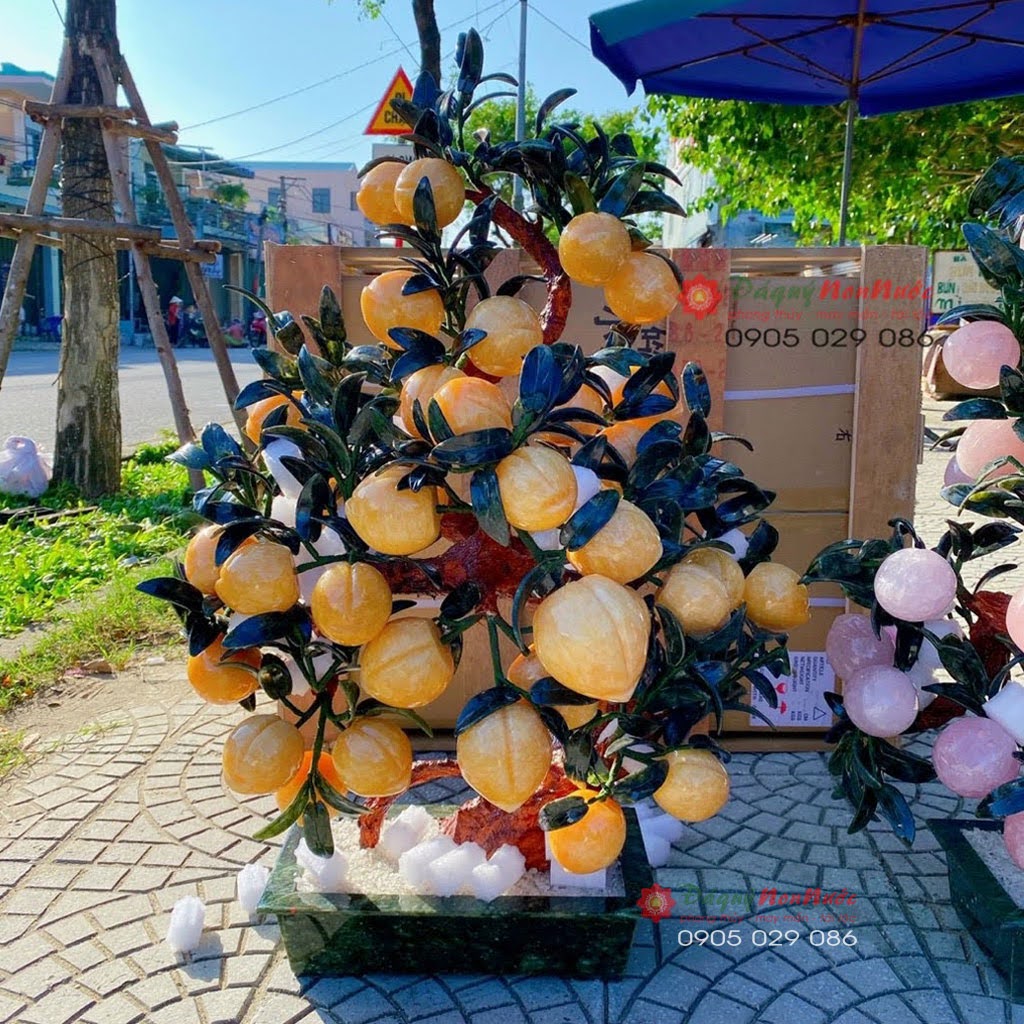 Cây đào đá phong thuỷ 3 Cây đào đá phong thuỷ