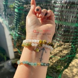 Chuỗi vòng tay thạch anh mix