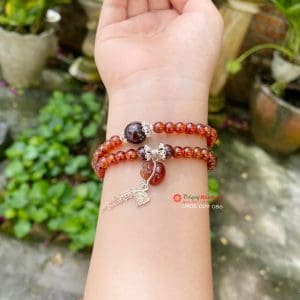 Vòng tay tài lộc thạch anh Garnet