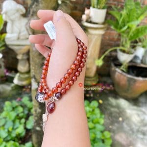 Vòng tay tài lộc thạch anh Garnet