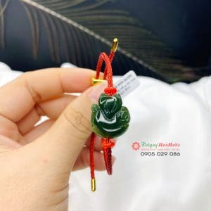 Vòng tay Cữu vĩ hồ ly ôm hoa mẫu đơn