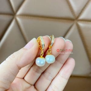 Đôi hoa tai vàng ngọc trai