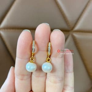 Đôi hoa tai vàng ngọc trai