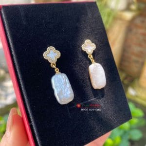 Hoa tai ngọc trai tự nhiên