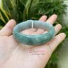 Kiềng ngọc Jadeite bản tròn lá hẹ
