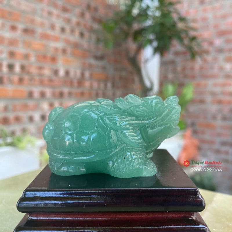 Tượng long quy đá thạch anh