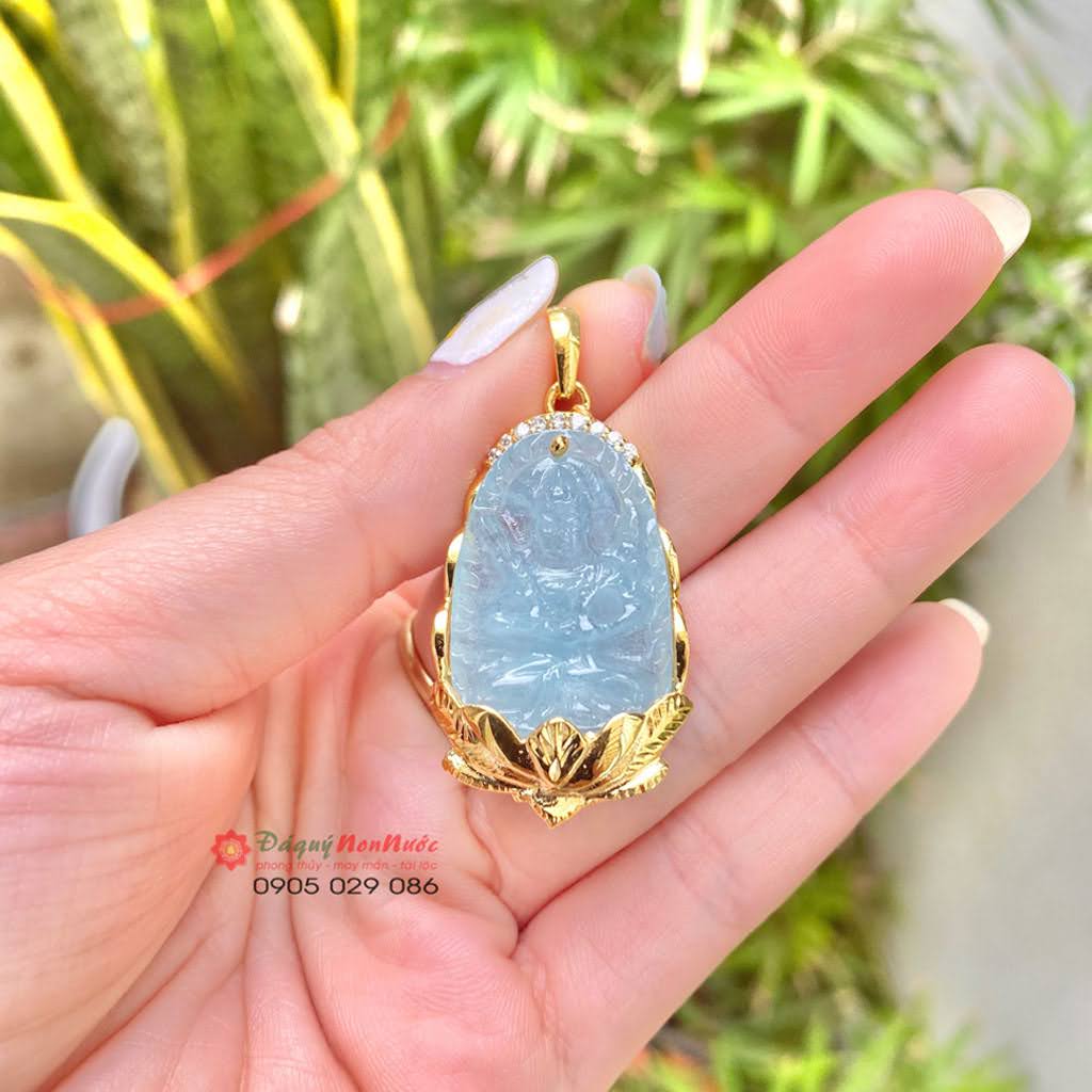 Mặt dây chuyền Phật bản mệnh đá thạch anh