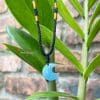 Dây chuyền mặt trăng đá Aquamarine