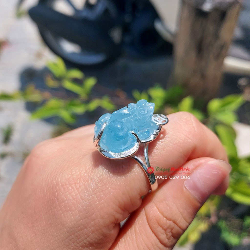 Nhẫn tỳ hưu đá thạch anh