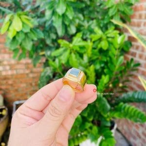 Nhẫn vàng Nam đính đá