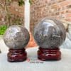 Quả cầu phong thuỷ thạch anh tóc đen