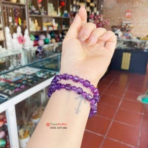 Vòng tay thạch anh tím