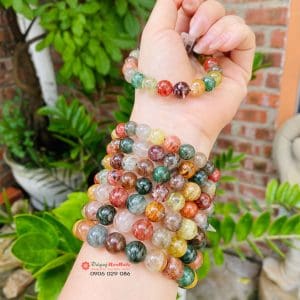 Vòng tay thạch anh ưu linh đa sắc