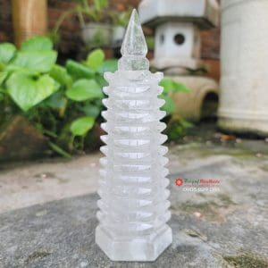 Tháp văn xương phong thủy 13 tầng đá thạch anh