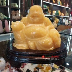 Tượng Phật di lặc bằng đá ngọc hoàng long