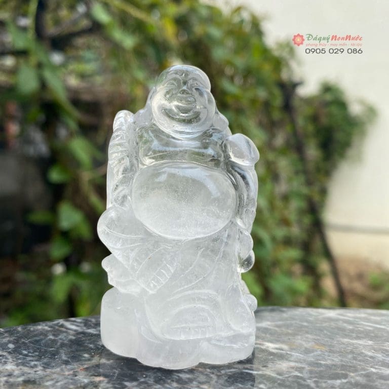 Tượng Phật Di lặc đá thạch anh
