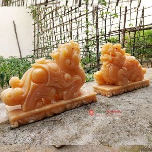 Cặp tỳ hưu đá ngọc hoàng long