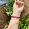 Vòng tay Garnet mix bạc