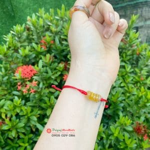 Vòng tay ngũ điếu tóc vàng