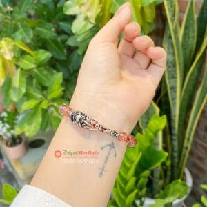 Vòng tay thạch anh tóc đỏ