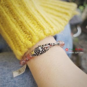 Vòng tay thạch anh tóc đỏ