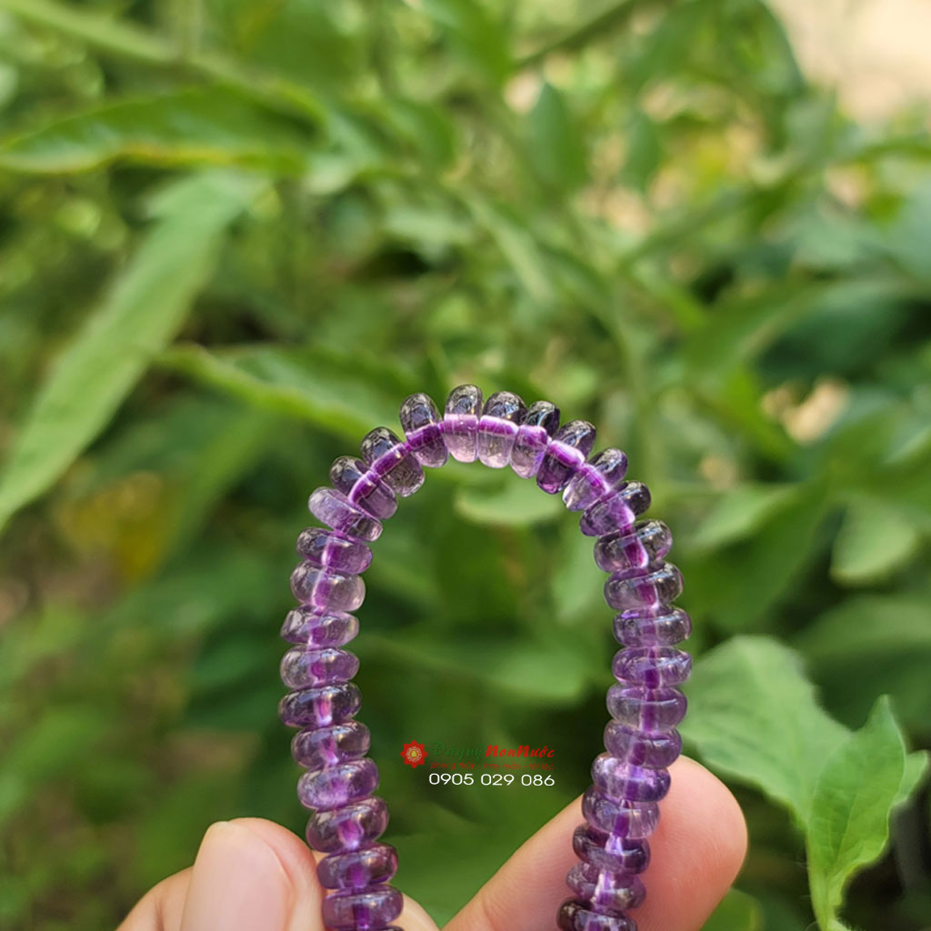 Vòng tay thạch anh tím bánh xe 3 vongtaythachanhtim 3