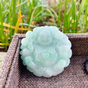 Mặt dây chuyền Phật di lặc ngọc cẩm thạch