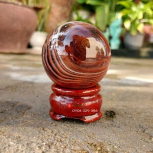 Quả cầu đá mã não vân