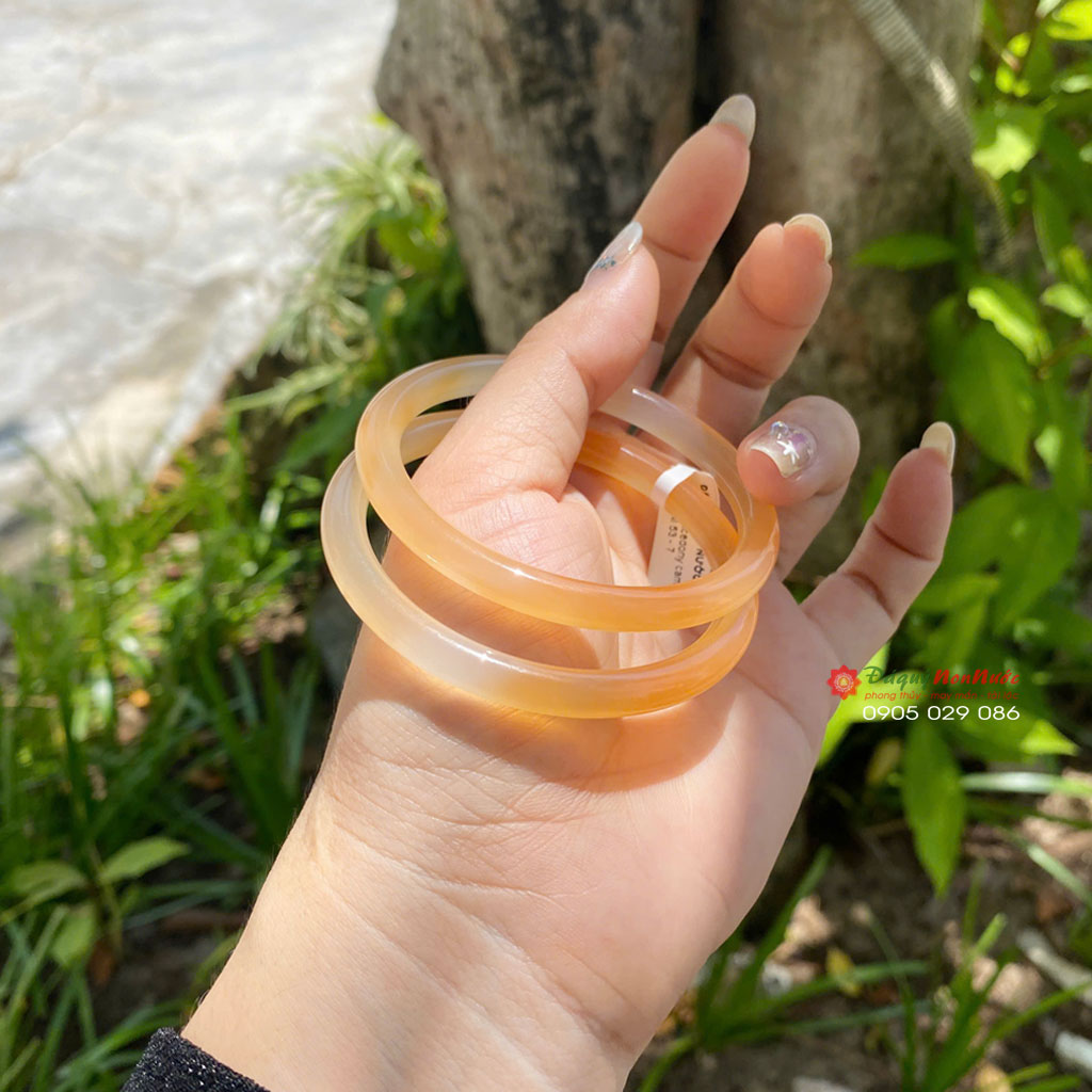Vòng tay đá Chalcedony 1 Vòng tay đá Chalcedony