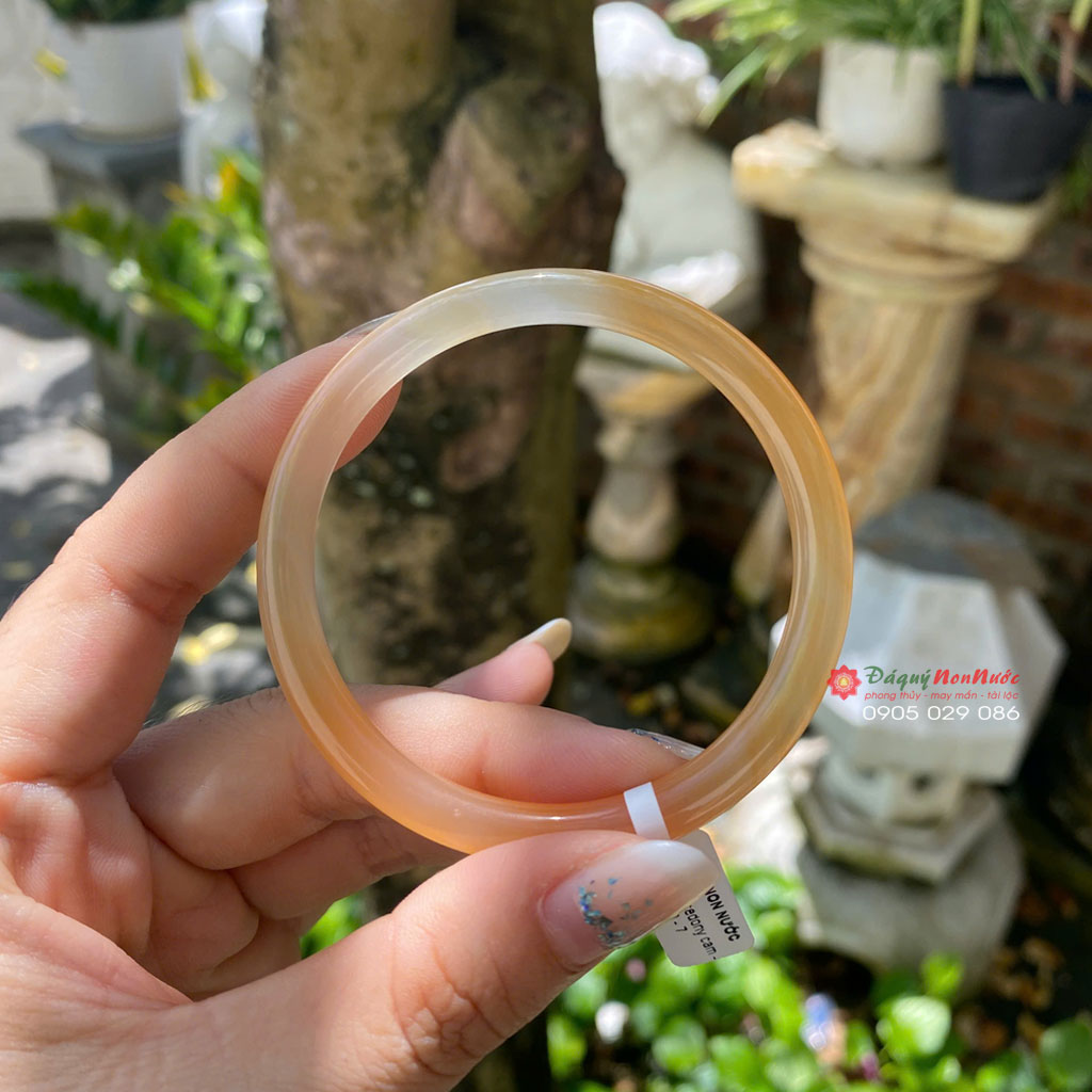 Vòng tay đá Chalcedony 3 Vòng tay đá Chalcedony