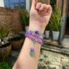 Chuỗi vòng mèo thạch anh tím