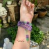 Chuỗi vòng mèo thạch anh tím