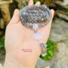 Chuỗi vòng hắc nguyệt quang 108 hạt mix hoa sen 9 hắc nguyệt quang