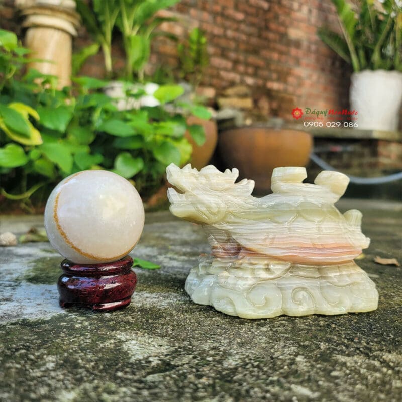 Combo phong thuỷ bàn làm việc ngọc Pakistan