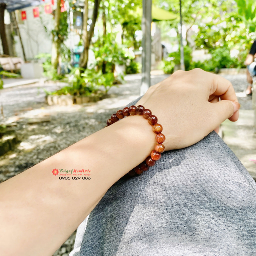Vòng tay thạch anh tóc nâu 4 Vòng tay thạch anh tóc nâu