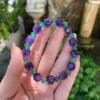 Vòng tay thạch anh tím mix thạch anh dâu tây 9 thạch anh tím mix thạch anh dâu tây