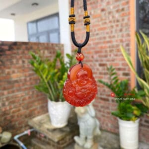 Phật di lặc đá mã não