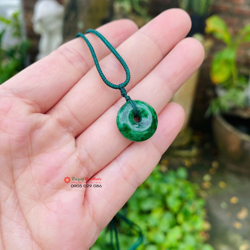 Mặt dây chuyền đồng điếu ngọc sơn thủy 4 Mặt dây chuyền đồng điếu ngọc sơn thủy