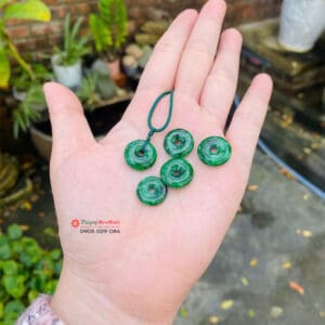 Mặt dây chuyền đồng điếu ngọc sơn thủy