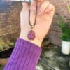 Mặt hồ ly ruby nam phi vàng 10k