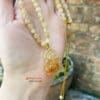 Chuỗi dây chuyền Phật Di lặc thạch anh tóc vàng