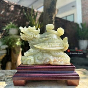 Tượng Long quy đá ngọc