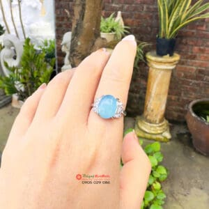 Nhẫn thạch anh Aquamarine