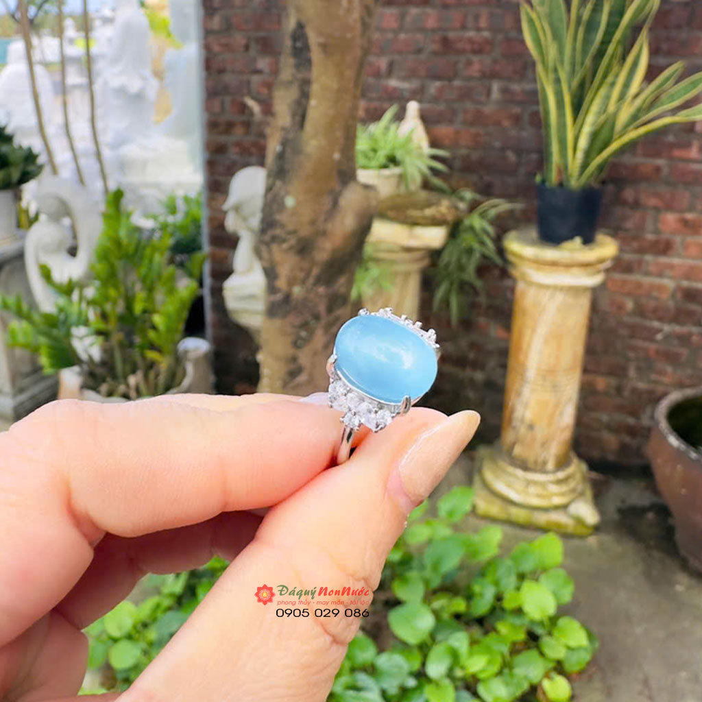 Nhẫn thạch anh Aquamarine 3 nhan aqua3