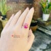 Nhẫn vàng túi tiền đá ruby