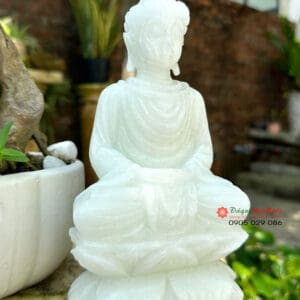 Tượng Phật thích ca đá trắng