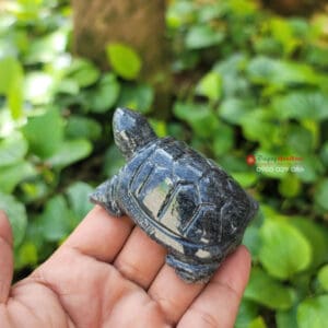 Tượng Rùa đá đen 8cm