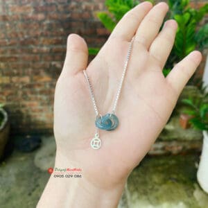 Lắc tay hai vòng tròn vĩnh cữu