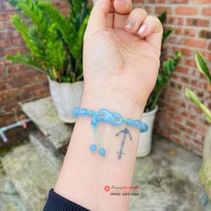 Vòng như ý nguyện thạch anh Aquamarine